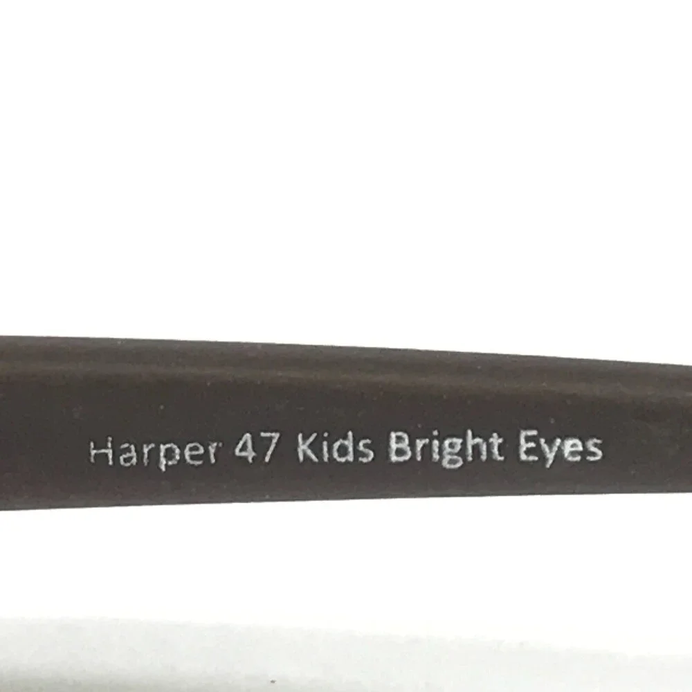 Kids Bright Eyes Eyeglasses Frames Harper 47 Matte Brown Rubberized 47-16-110